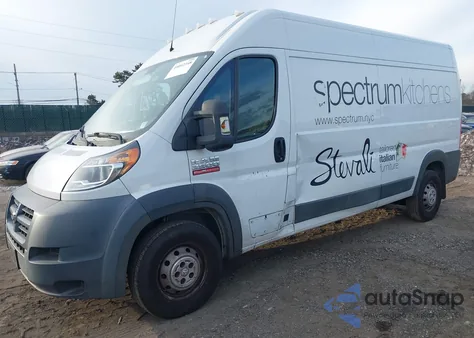 2014 Ram Promaster 2500 High Roof z USA, uszkodzony, nr VIN 3C6TRVDG5EE119577